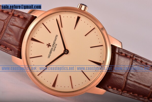 Perfect Replica Vacheron Constantin Patrimony Watch Rose Gold 81530/000R-9683